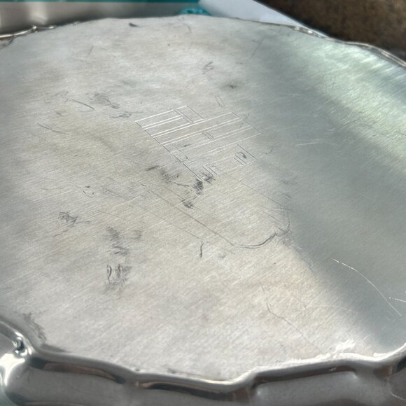 Vintage Tiffany & Co. Handcrafted Pewter Tray/Platter - with Tiffany Bag + Box - Picture 3 of 6